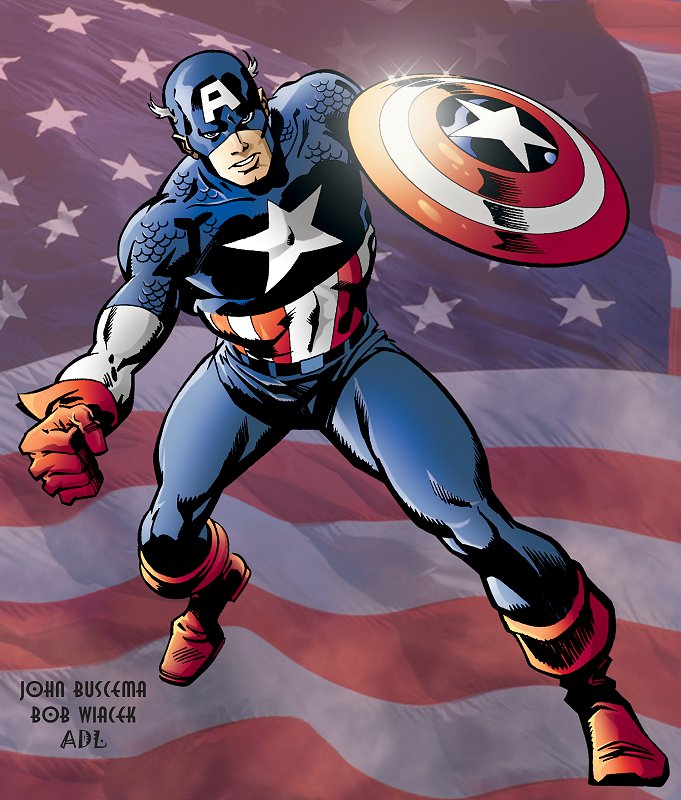 Captain America, comic books